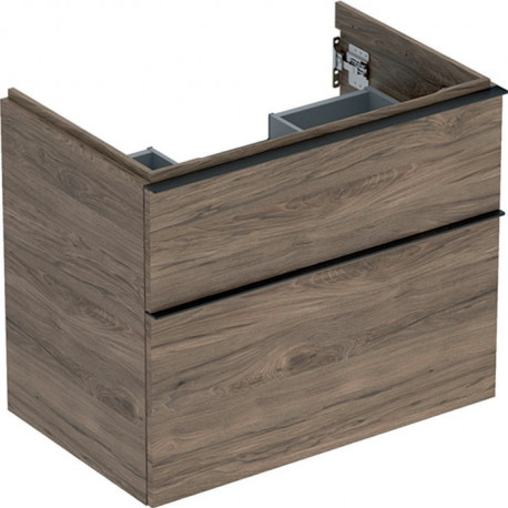 Geberit Waschtischunterschrank iCon 750x615x476mm NB hickory/Griff lava matt