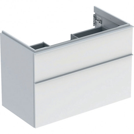 Geberit Waschtischunterschrank iCon 900x615x476mm we hochglanz/Griff we matt
