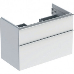 Geberit Waschtischunterschrank iCon 900x615x476mm we hochglanz/Griff vc