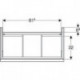 Geberit Waschtischunterschrank iCon 900x615x476mm Eiche/Griff lava matt