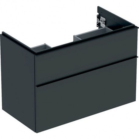 Geberit Waschtischunterschrank iCon 900x615x476mm lava matt/Griff lava matt