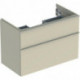 Geberit Waschtischunterschrank iCon 900x615x476mm sandgrau hochglanz/Griff s