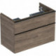 Geberit Waschtischunterschrank iCon 900x615x476mm NB hickory/Griff lava matt