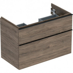 Geberit Waschtischunterschrank iCon 900x615x476mm NB hickory/Griff lava matt