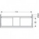 Geberit Waschtischunterschrank iCon 1200x615x476mm weiß matt/Griff weiß matt