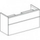 Geberit Waschtischunterschrank iCon 1200x615x476mm weiß matt/Griff weiß matt