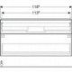 Geberit Waschtischunterschrank iCon 1200x615x476mm Eiche/Griff lava matt