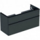Geberit Waschtischunterschrank iCon 1200x615x476mm lava matt/Griff lava matt