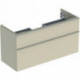 Geberit Waschtischunterschrank iCon 1200x615x476mm sandgrau hochglanz/Griff