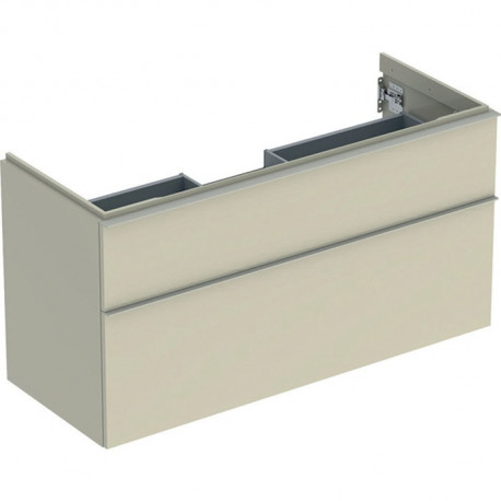 Geberit Waschtischunterschrank iCon 1200x615x476mm sandgrau hochglanz/Griff