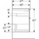 Geberit Waschtischunterschrank iCon 1200x615x476mm NB hickory/Griff Lav matt