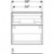 Geberit Waschtischunterschrank iCon 600x615x416mm verk. Ausl. we hochglanz/G