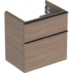 Geberit Waschtischunterschrank iCon 600x615x416mm verk. Ausl. Eiche/Griff La