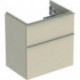 Geberit Waschtischunterschrank iCon 600x615x416mm verk. Ausl. sandgrau hochg