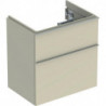 Geberit Waschtischunterschrank iCon 600x615x416mm verk. Ausl. sandgrau hochg