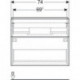 Geberit Waschtischunterschrank iCon 750x615x416mm verk. Ausl. we hochglanz/G
