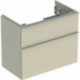 Geberit Waschtischunterschrank iCon 750x615x416mm verk. Ausl. sandgrau hochg