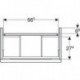 Geberit Waschtischunterschrank iCon 750x615x416mm verk. Ausl. sandgrau hochg