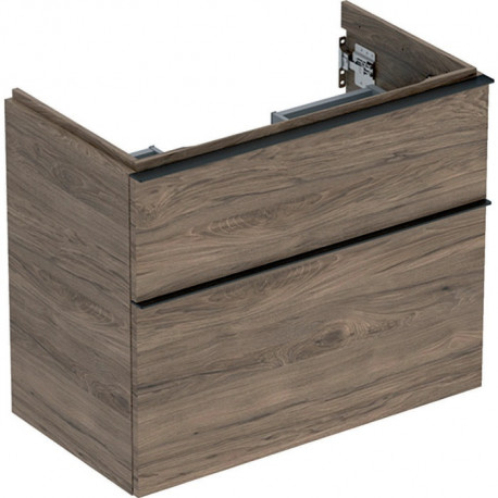 Geberit Waschtischunterschrank iCon 750x615x416mm verk. Ausl. NB hickory/Gri