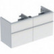 Geberit Waschtischunterschrank iCon 1200x615x476mm f D-WT we hochglanz/Griff