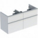 Geberit Waschtischunterschrank iCon 1200x615x476mm f D-WT we hochglanz/Griff