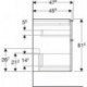 Geberit Waschtischunterschrank iCon 1200x615x476mm f D-WT we hochglanz/Griff
