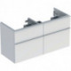 Geberit Waschtischunterschrank iCon 1200x615x476mm f D-WT we matt/Griff we m