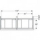 Geberit Waschtischunterschrank iCon 1200x615x476mm f D-WT we matt/Griff we m