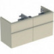 Geberit Waschtischunterschrank iCon 1200x615x476mm f D-WT sandgrau hochglanz
