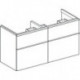 Geberit Waschtischunterschrank iCon 1200x615x476mm f D-WT sandgrau hochglanz