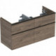 Geberit Waschtischunterschrank iCon 1200x615x476mm f D-WT NB hickory/Griff L
