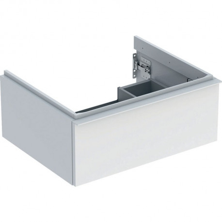 Geberit Waschtischunterschrank iCon 600x247x476mm we hochglanz/Griff we matt