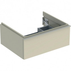Geberit Waschtischunterschrank iCon 600x247x476mm sandgrau hochglanz/Griff s