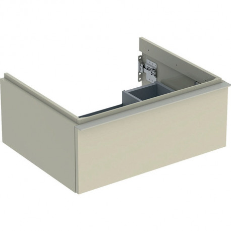 Geberit Waschtischunterschrank iCon 600x247x476mm sandgrau hochglanz/Griff s