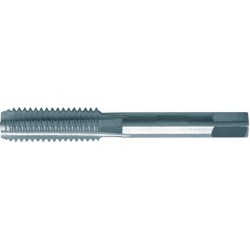 Taraud à main, filetage métrique, finisseur n°3, Filetage : M2,2, Pas 0,45 mm, Long. totale 36 mm, queue Ø 2,8 mm, Carré de la queue : 2,1 mm