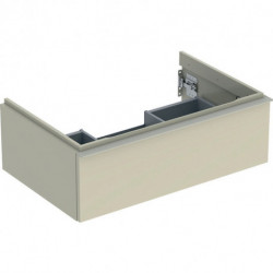 Geberit Waschtischunterschrank iCon 750x247x476mm sandgrau hochglanz/Griff s