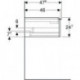 Geberit Waschtischunterschrank iCon 900x247x476mm weiß matt/Griff weiß matt