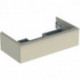 Geberit Waschtischunterschrank iCon 900x247x476mm sandgrau hochglanz/Griff s