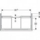 Geberit Waschtischunterschrank iCon 900x247x476mm NB hickory/Griff lava matt