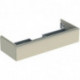 Geberit Waschtischunterschrank iCon 1200x247x476mm sandgrau hochglanz/Griff