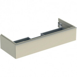 Geberit Waschtischunterschrank iCon 1200x247x476mm sandgrau hochglanz/Griff