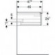 Geberit Waschtischunterschrank iCon 1200x247x476mm NB hickory/Griff Lav matt