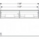 Geberit Waschtischunterschrank iCon 1200x247x476mm f D-WT we hochglanz/Griff