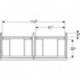 Geberit Waschtischunterschrank iCon 1200x247x476mm f D-WT we hochglanz/Griff