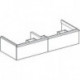 Geberit Waschtischunterschrank iCon 1200x247x476mm f D-WT we matt/Griff we m
