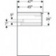 Geberit Waschtischunterschrank iCon 1200x247x476mm f D-WT we matt/Griff we m