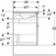 Geberit Waschtischunterschrank iCon 600x630x480mm m Möbel-WT KT we hochglanz