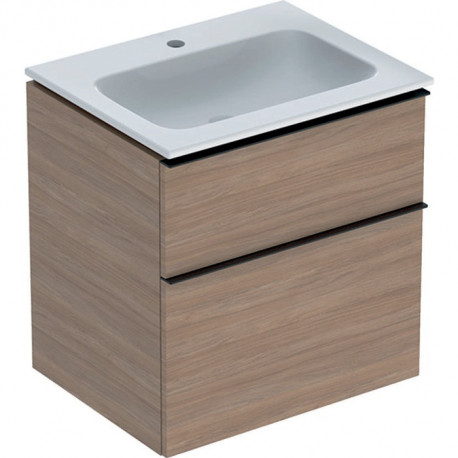 Geberit Waschtischunterschrank iCon 600x630x480mm m Möbel-WT KT Eiche/Griff