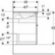 Geberit Waschtischunterschrank iCon 900x630x480mm m Möbel-WT KT we hochglanz