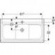 Geberit Waschtischunterschrank iCon 900x630x480mm m Möbel-WT KT we hochglanz